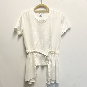 Noir Kei Ninomiya belted sheer tee